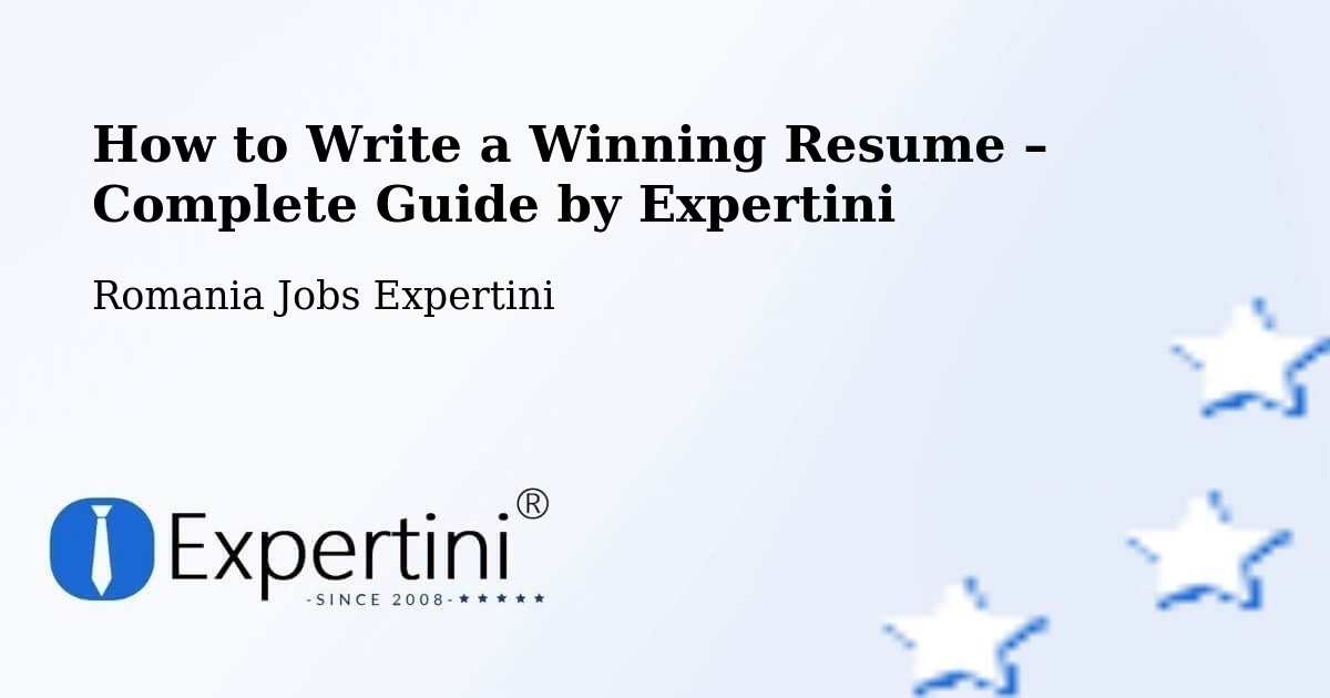 Resume Writing Guide for Job Seekers – Constanţa - Constanţa, Romania Jobs Expertini